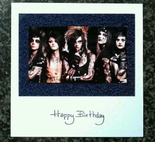 BLACK VEIL BRIDES ANDY SIXX BIRTHDAY CARD WITH 3D IMAGE (OTHER 