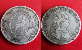 1804 BANK OF ENGLAND SILVER FIVE SHILLING DOLLAR
