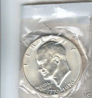 1976 S 40% SILVER UNCIRCULATED EISENHOWER DOLLARS IN MINT CELLO L@@K