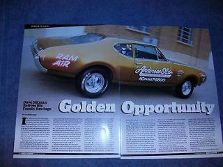 1969 Oldsmobile Cutlass W 31 Drag Car Article Golden Opportunity