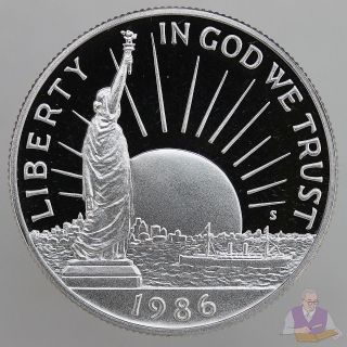 1986 S Statue of Liberty Centennial Proof Commemorative Half Dollar US 