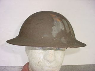 AEF Army M1916 OD Combat Helmet w Liner ZO 207 Mkd