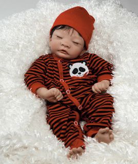 Panda Twin Boy   17 Asian Baby Doll, Realistic and Lifelike Baby Doll 