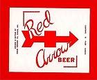 Red Arrow Beer Bottle Label Berlin Brewing Berlin Wis