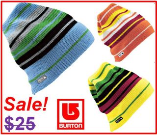   Unisex Adult Snowboard Ski Wool Stripe Beanie Hat Clothing Apparel
