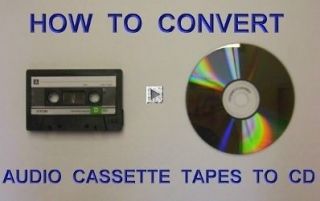 HOW TO TRANSFER AUDIO CASSETTE TAPES and RECORDS to CD