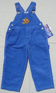 NWT ASTRO Toddler Girls Corduroy Coverall SZ 3T & 4T Black & Blue 