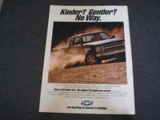 1991 Chevrolet Pickup S 10 Tahoe 4x4 Truck Ad No Way