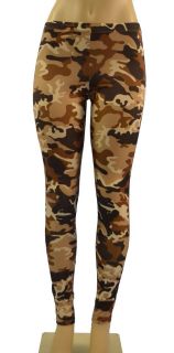 Army Military Camouflage Pattern Spandex Stretch Skinny Tight Legging 