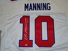 Reebok New York Giants Eli Manning Autographed White NFL Jersey   $600