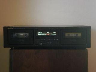 Onkyo TA RW311 Dual Cassette Deck Hi Speed Dubbing Dolby Auto Reverse