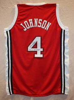 Larry Johnson Autographed UNLV Running Rebels Red Jersey Authenticated 