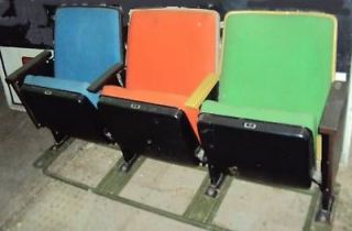 VINTAGE THEATER SEAT CHAIRS SEATING