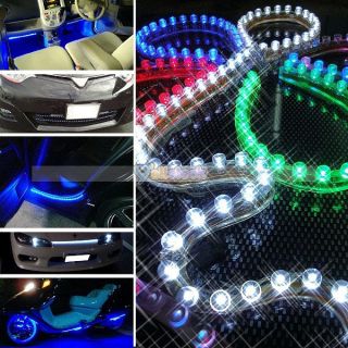   24CM LED Strip Car Auto Waterproof Flexible Grill Light Lamp Bulb 12V