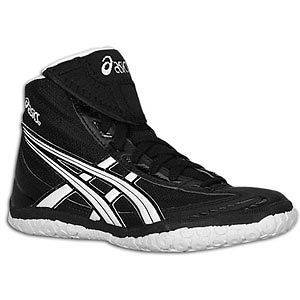 Asics Fuerte Jr. Wrestling Shoes   Size 4.5 Black/White