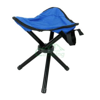   Outdoor Hiking Fishing Portable Folding Chair With 3 Legs Stool#C540