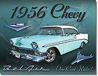   1956 Bel Air Chevrolet Service Garage Car Auto Tin Metal Sign NEW