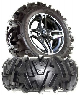 MSA M15 Crusher 14 ATV Wheels w/ 26 Moto MTC Tires for Can Am 