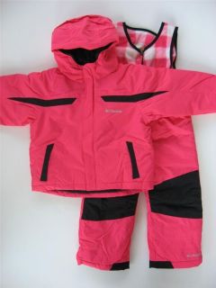   Girls 2T 3T 4T Snowsuit 2 Piece ski outfit bibs $130 Retail New