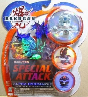 Bakugan Alpha Hydranoid Haos Grey Heavy Metal SEALED RARE