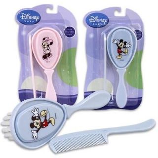 New Mickey or Minnie Mouse Brush & Comb Set, Baby Shower, Diaper Cake