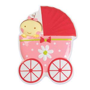 SWEET BABY GIRL CARRIAGE BABY SHOWER CAKE TOPPERS PARTY DECORATION
