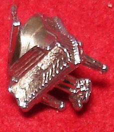 Sterling SILVER Charm 3 D GRAND PIANO (steinway?)