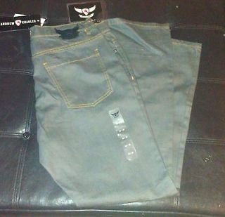 NWT Andrew Charles Backstage Gray Jeans Size 38x32 Retail $89.50