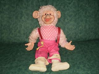 Vintage Chimpee Dear Rubber Face Stuffed Monkey