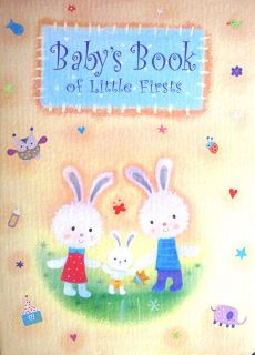   BOOK OF LITTLE FIRSTS   UNISEX BABY GIFT MEMORIES KEEPSAKE RECORD BOOK