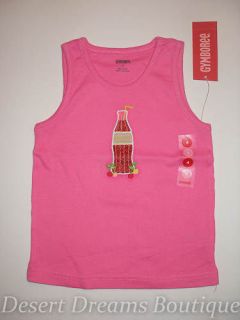 NWT Gymboree Cherry Baby 4 Pink Soda Pop Bottle Tank Top Shirt New