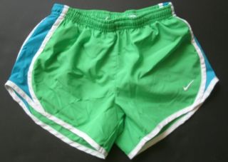   Fit Dry Athletic Running Basketball Shorts Kids M 10 12 Green Blue
