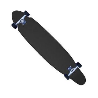 Black KICKTAIL LONGBOARD Skateboard COMPLETE 9 x 43