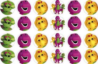 Barney and Friends Rice Paper Cupcake Topper x 24