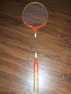 Vintage CHAMPION Badminton racket/racquet, great orange patina dorm 