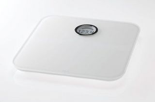   White Fitbit Aria Wi Fi Smart Body Fat Mass Percentage Scale FB201W