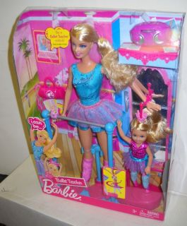 1184 NIB Barbie I Can Be Ballet Teacher Barbie & Kelly