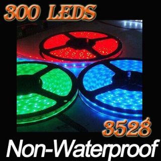 Unique RGB 3528 5M 300 Leds SMD Flexible Strip Strings Lights 60Leds/M 