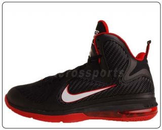Final Sale  Nike Lebron 9 Black Red James Air Max Basketball Shoes 