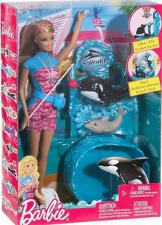 Barbie I Can Be SeaWorld Sea World Trainer Dolphin Orca Killer Whale