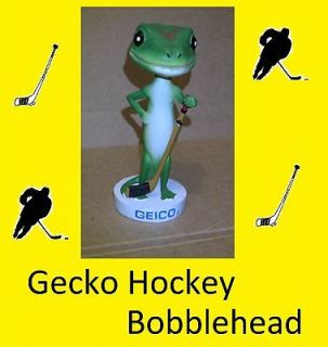   GECKO Bobblehead 5 / Bobble Head Lizard w/ Hockey Stick 2011 2012 NHL