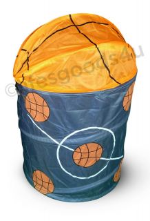   WATERPROOF Sports BASKETBALL POP UP Clothes Laundry Hamper Basket Kids