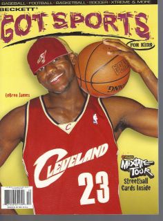 LEBRON JAMES 2003 04 Beckett For Kids w/ Cards Issue #1 His Rookie 