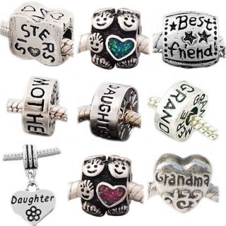 20+ Choices*1X Bead*Family LOVE Theme #3*fit Charms bracelets*US*buy 3 