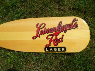 Leinenkugel Red Lager Beer Wood Paddle Chippewa Falls WI NEW OLD STOCK 