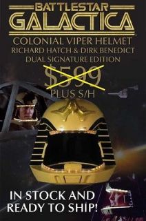 eFX BattleStar Galactica COLONIAL VIPER HELMET **DUAL SIG EDITION 
