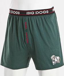 Big Dog Dogs Boxer Shorts All Over Toxic Vapors Gas Company Get Lucky 