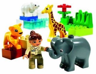 LEGO DUPLO   BABY ZOO SET #4962 ~ Bear Elephant Lion Giraffe NEW 