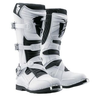 NEW THOR MX RATCHET MOTOCROSS DIRTBIKE OFFROAD BOOTS WHITE WHT ALL 