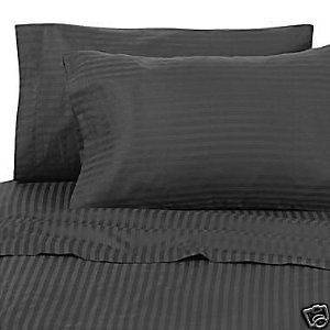 Bed Sheet Set 600 TC 100% Egyptian Cotton 4pc 12 colors All Size Full 